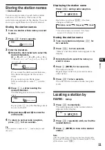 Preview for 11 page of Sony CDX-C760 - Fm/am Compact Disc Player Operating Instructions Manual