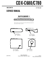 Предварительный просмотр 64 страницы Sony CDX-C780 - Fm/am Compact Disc Player Service Manual