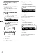 Предварительный просмотр 10 страницы Sony CDX-C780R Operating Instructions Manual