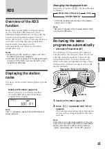 Предварительный просмотр 15 страницы Sony CDX-C780R Operating Instructions Manual