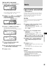 Предварительный просмотр 121 страницы Sony CDX-C780R Operating Instructions Manual