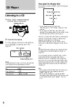 Предварительный просмотр 8 страницы Sony CDX-C7850 Operating Instructions Manual