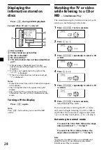 Preview for 28 page of Sony CDX-C7850 Operating Instructions Manual