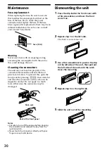 Preview for 30 page of Sony CDX-C7850 Operating Instructions Manual