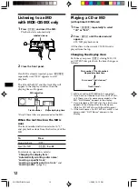 Предварительный просмотр 12 страницы Sony CDX-C8050X - Fm/am Compact Disc Player Operating Instructions Manual