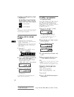 Предварительный просмотр 6 страницы Sony CDX-C810DSP Operating Instructions Manual