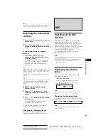 Предварительный просмотр 9 страницы Sony CDX-C810DSP Operating Instructions Manual