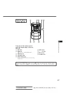 Предварительный просмотр 27 страницы Sony CDX-C810DSP Operating Instructions Manual