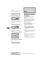 Предварительный просмотр 71 страницы Sony CDX-C810DSP Operating Instructions Manual