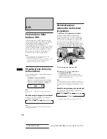 Предварительный просмотр 105 страницы Sony CDX-C810DSP Operating Instructions Manual