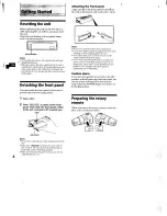 Предварительный просмотр 4 страницы Sony CDX-C860 - Fm/am Compact Disc Player Operating Instructions Manual