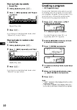 Предварительный просмотр 10 страницы Sony CDX-C880 - Fm/am Compact Disc Player Operating Instructions Manual