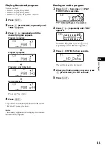 Предварительный просмотр 11 страницы Sony CDX-C880 - Fm/am Compact Disc Player Operating Instructions Manual