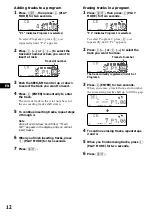 Предварительный просмотр 12 страницы Sony CDX-C880 - Fm/am Compact Disc Player Operating Instructions Manual