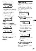 Предварительный просмотр 23 страницы Sony CDX-C880 - Fm/am Compact Disc Player Operating Instructions Manual