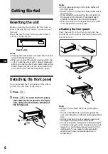 Предварительный просмотр 6 страницы Sony CDX-C880R Operating Instructions Manual