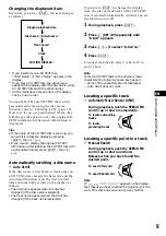 Предварительный просмотр 9 страницы Sony CDX-C880R Operating Instructions Manual