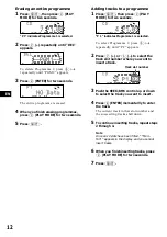 Предварительный просмотр 12 страницы Sony CDX-C880R Operating Instructions Manual