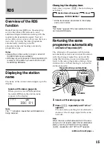 Предварительный просмотр 15 страницы Sony CDX-C880R Operating Instructions Manual