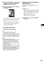 Предварительный просмотр 19 страницы Sony CDX-C880R Operating Instructions Manual