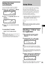 Предварительный просмотр 21 страницы Sony CDX-C880R Operating Instructions Manual