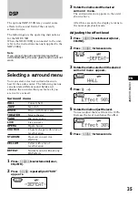 Предварительный просмотр 35 страницы Sony CDX-C880R Operating Instructions Manual