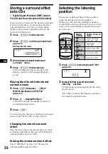 Предварительный просмотр 36 страницы Sony CDX-C880R Operating Instructions Manual