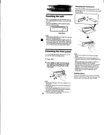 Предварительный просмотр 6 страницы Sony CDX-C8850 - Fm/am Compact Disc Player Operating Instructions Manual