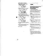 Предварительный просмотр 12 страницы Sony CDX-C8850 - Fm/am Compact Disc Player Operating Instructions Manual