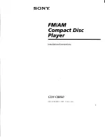 Предварительный просмотр 43 страницы Sony CDX-C8850 - Fm/am Compact Disc Player Operating Instructions Manual