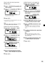 Предварительный просмотр 11 страницы Sony CDX-C8850R Operating Instructions Manual