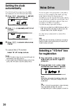 Предварительный просмотр 20 страницы Sony CDX-C8850R Operating Instructions Manual