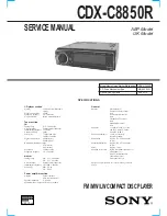 Sony CDX-C8850R Service Manual предпросмотр