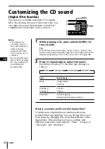 Предварительный просмотр 32 страницы Sony CDX-C90 - Fm/am Compact Disc Player Operating Instructions Manual