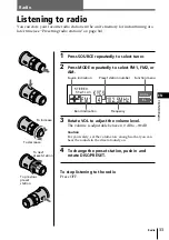 Предварительный просмотр 33 страницы Sony CDX-C90 - Fm/am Compact Disc Player Operating Instructions Manual