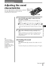 Предварительный просмотр 43 страницы Sony CDX-C90 - Fm/am Compact Disc Player Operating Instructions Manual