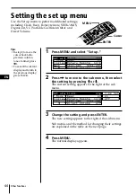 Предварительный просмотр 44 страницы Sony CDX-C90 - Fm/am Compact Disc Player Operating Instructions Manual