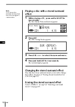 Предварительный просмотр 52 страницы Sony CDX-C90 - Fm/am Compact Disc Player Operating Instructions Manual