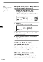 Предварительный просмотр 118 страницы Sony CDX-C90 - Fm/am Compact Disc Player Operating Instructions Manual