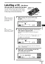 Предварительный просмотр 25 страницы Sony CDX-C90R Operating Instructions Manual