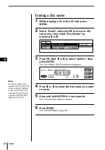 Предварительный просмотр 26 страницы Sony CDX-C90R Operating Instructions Manual