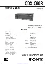 Sony CDX-C90R Service Manual предпросмотр