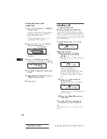 Preview for 16 page of Sony CDX-C910 - Fm/am Compact Disc Player Operating Instructions Manual