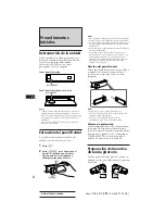 Preview for 34 page of Sony CDX-C910 - Fm/am Compact Disc Player Operating Instructions Manual