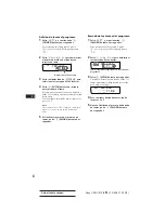 Preview for 38 page of Sony CDX-C910 - Fm/am Compact Disc Player Operating Instructions Manual