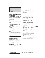 Предварительный просмотр 39 страницы Sony CDX-C910 - Fm/am Compact Disc Player Operating Instructions Manual