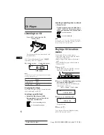 Предварительный просмотр 6 страницы Sony CDX-C910RDS Operating Instructions Manual