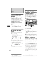 Предварительный просмотр 10 страницы Sony CDX-C910RDS Operating Instructions Manual