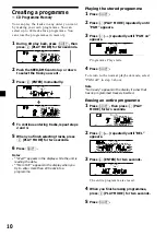 Предварительный просмотр 10 страницы Sony CDX-C9500 Operating Instructions Manual