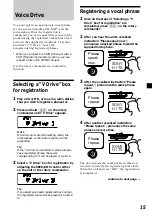 Предварительный просмотр 15 страницы Sony CDX-C9500 Operating Instructions Manual